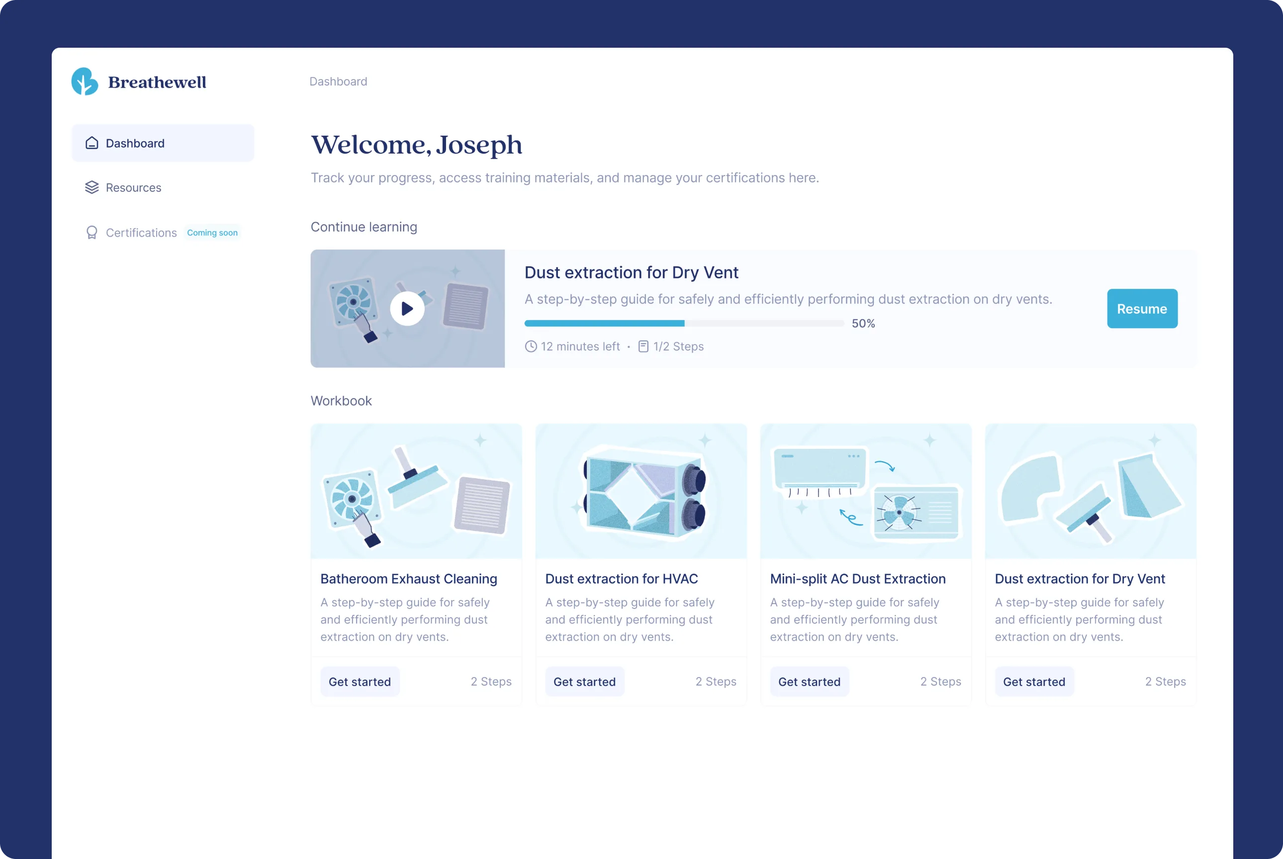 Breathewell LMS